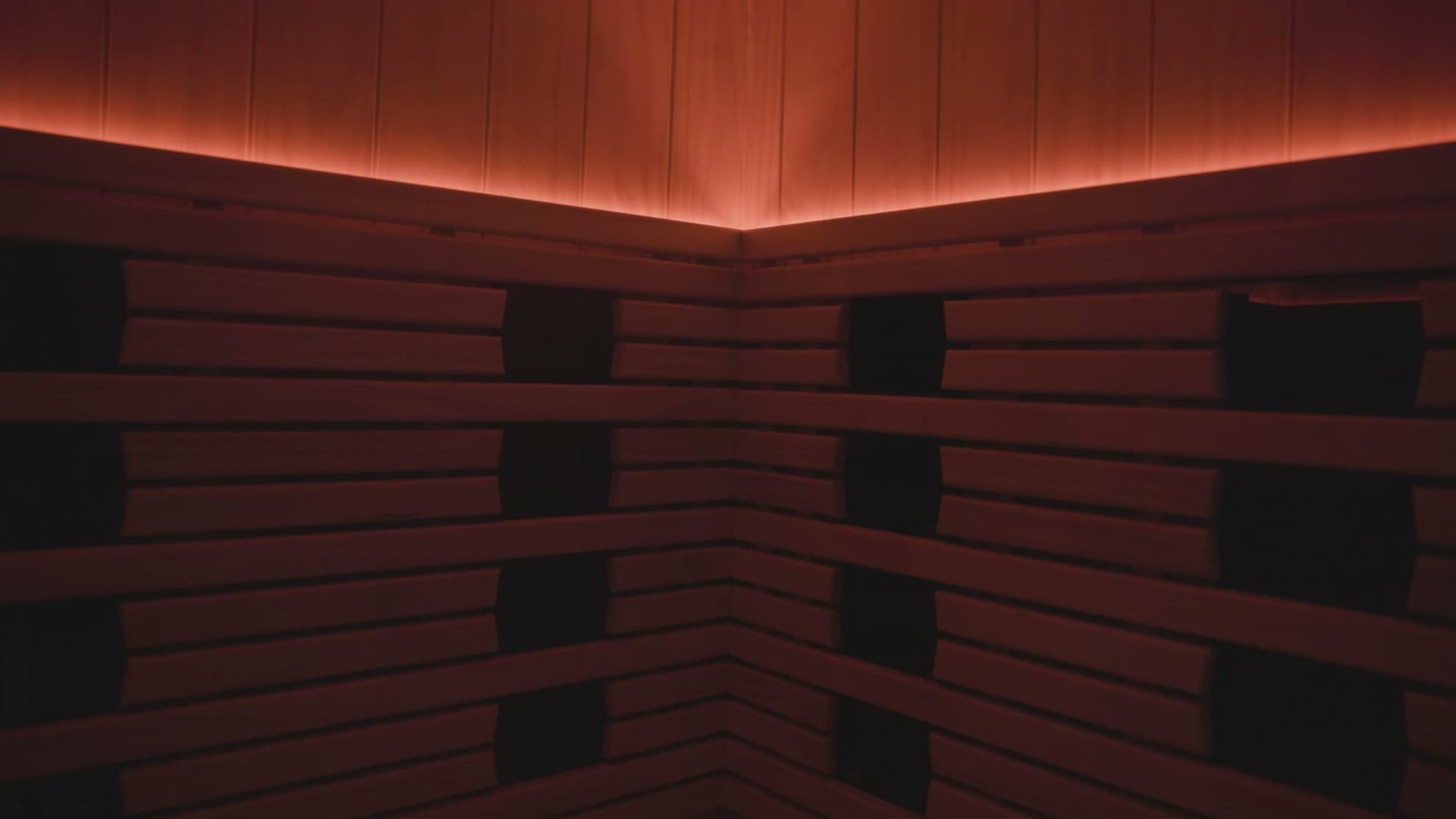 Warm light filling an infrared cabin